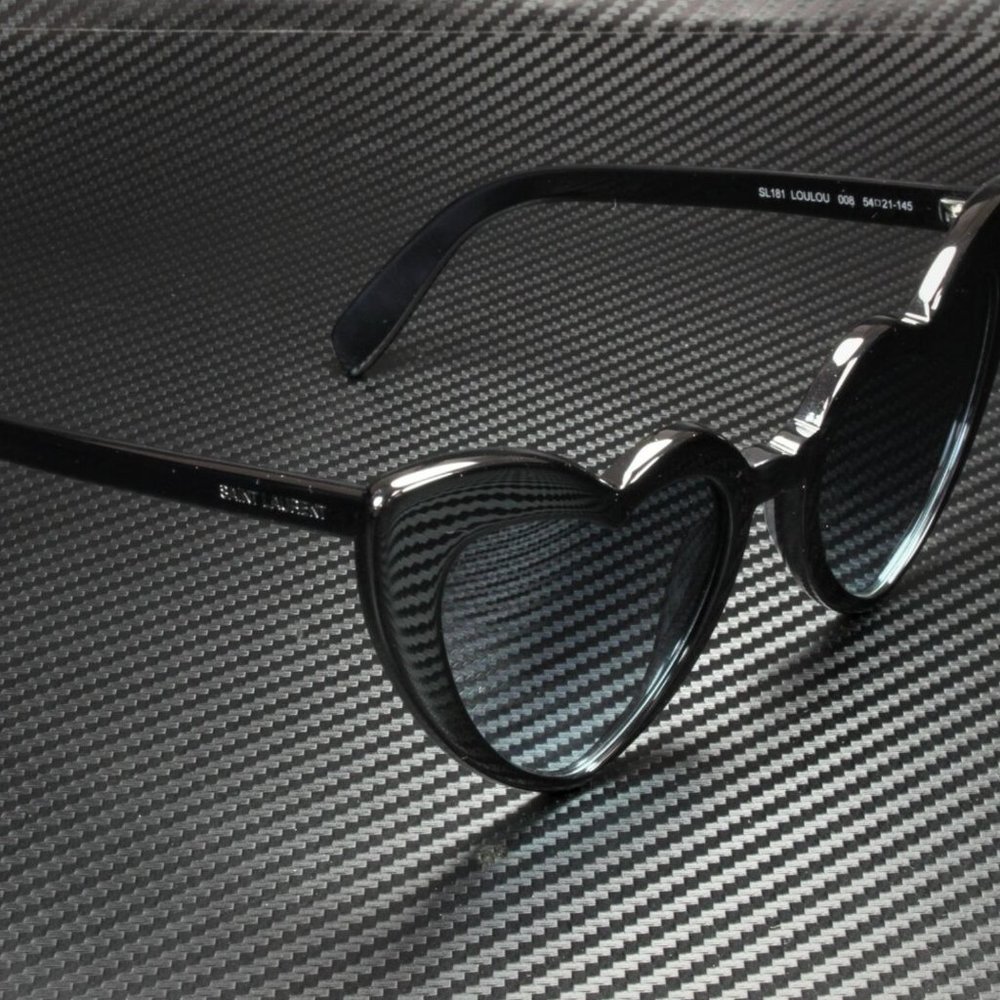 Saint Laurent Women's Black and Grey Sunglasses! - Picture 3 of 4